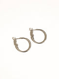 Eska 18K Gold Non-Tarnish Classic Thin Hoop Earring