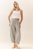 Plaid Balloon Pants