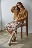 Jenna Cow Print Skirt