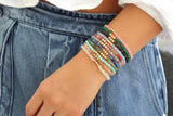 Gemma II Handmade Semiprecious 4mm Gemstone Stretch Bracelet