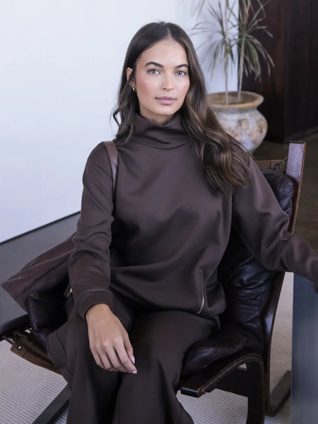 Fall 2025 Pierre Scuba Modal Side Zip Tunic