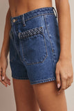 Jillie Braided Pockets Denim Shorts