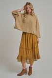 Jasper Midi Skirt (Gold or Olive)