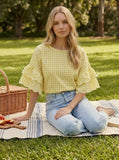 Lilly Blouse (Yellow or Pink!)