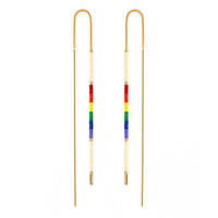 Miyuki Seed Bead Threader Earrings