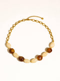 Palm 18K Gold Non-Tarnish Beaded Chain Necklace