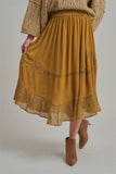 Jasper Midi Skirt (Gold or Olive)