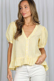 Dorothy Ann Gingham Top (Three Colors!)