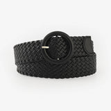 Braided Round Buckle Belt