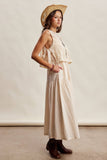 Ellen Lace Vest & Sleeveless Midi Dress Set