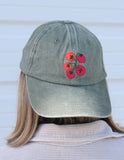 Tomato Vine Embroidered Hat