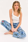 Embroidered High Rise Dad Jean