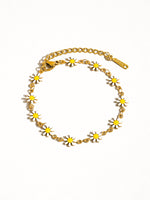 Lea 18K Non-Tarnish Daisy Chain Bracelet