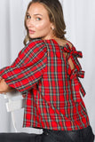Holly Jolly Bow Blouse