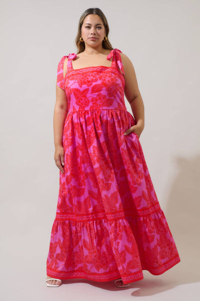 Rency Plus Sized Floral Maxi Dress