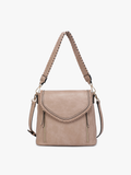 Lorelei Double Zip Crossbody | Whipstitch Trim