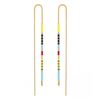 Miyuki Seed Bead Threader Earrings