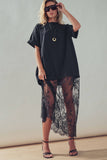 Mixed-Media T-Shirt Dress