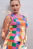 Checkmate Knit Tank + Skirt Set