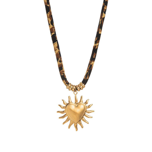 Leopard Cord Necklace