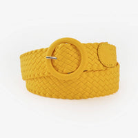 Braided Round Buckle Belt