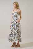 Tercy Floral Steff Open Back Midi Dress