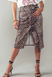 Savannah Leopard Midi Skirt