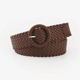 Braided Round Buckle Belt