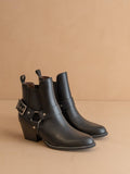 The Colt | Black Motorcycle Bootie