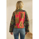 Camo Jacket with Tiger Print