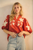 Washed Suede Top