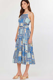 Coastal Patchwork Midi Dress