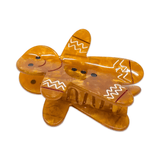 Midi Gingerbread Holiday Cookie Hair Claw Clip