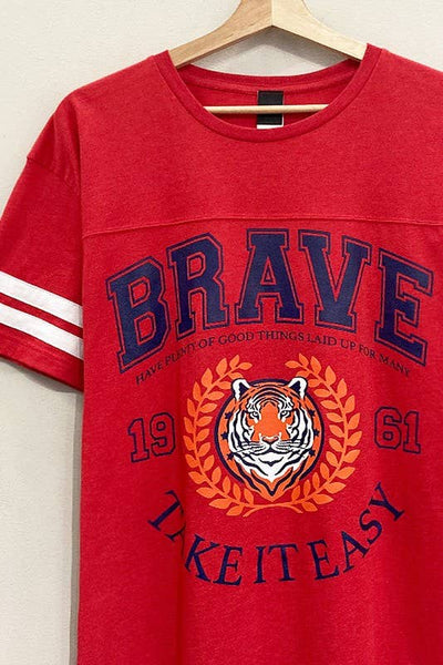 Sporty Brave Graphic Tee