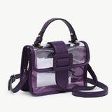Toni Clear Flapover Crossbody Bag | Stadium Purse