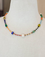 Prism Seed Bead Friendship Necklace