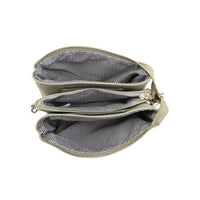 M013COW Riley Cow 3 Compartment Crossbody/Wristlet