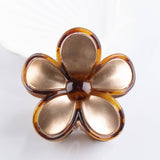 Cartoon Flower Claw Clip (Tortoiseshell Border)