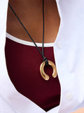 Valeska 18K Gold Non-Tarnish Horseshoe Sweater Necklace