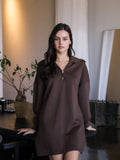 Fall 2025 Pierre Scuba Modal Zippered Dress