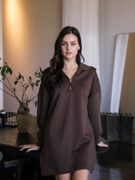Fall 2025 Pierre Scuba Modal Zippered Dress