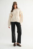 Fringe Cable Sweater