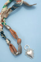 Handcrafted Scarf Interchangeable Charm Necklace