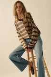 Contrast Striped Sweater