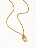 Zakai Non-Tarnish Natural Pearl Round Necklace