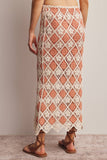 Crochet Diamond Midi Skirt