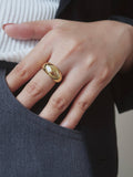 Roscoe 18K Gold Non-Tarnish Chunky Dome Statement Ring
