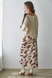 Jenna Cow Print Skirt