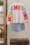 Christmas Lettering Sweater (Cream)