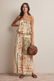 Patchwork Floral Wide-Leg Pants